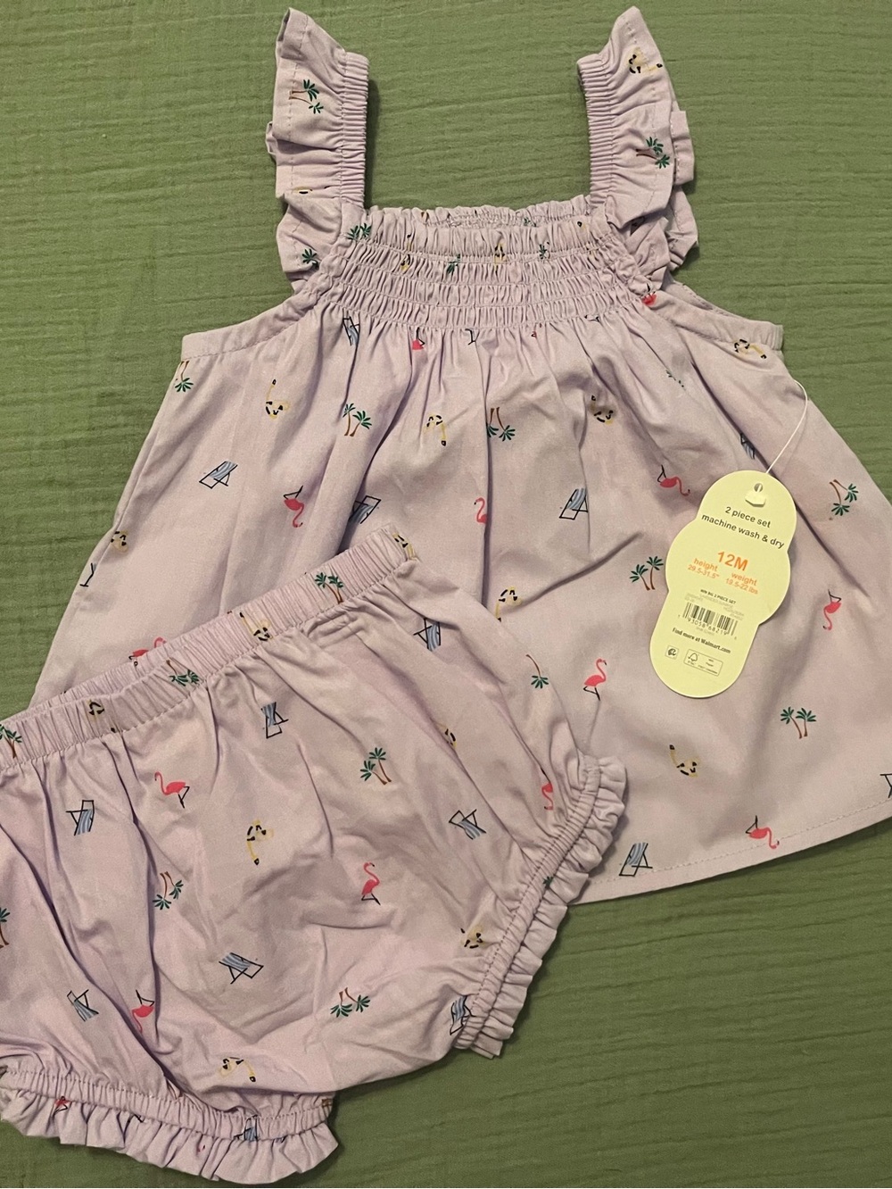 12 math lavender baby dress